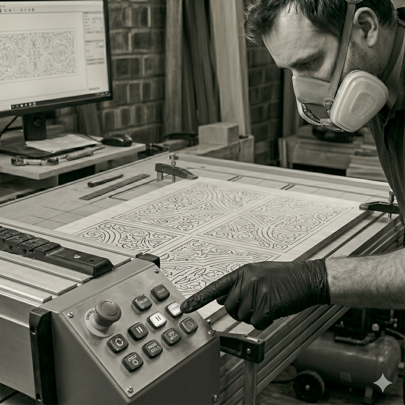 WE CAN CARVE ALMOST ANY DESIGN ON OUR CNC MACHINE