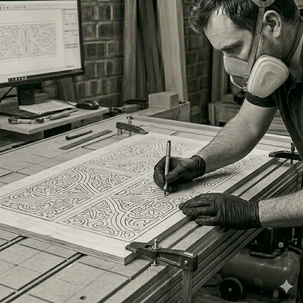 WE CAN CUSTOM DESIGN AND CARVE ALMOST ANYTHING ON OUR 5 FOOT BY 10 FOOT CNC MACHINE
