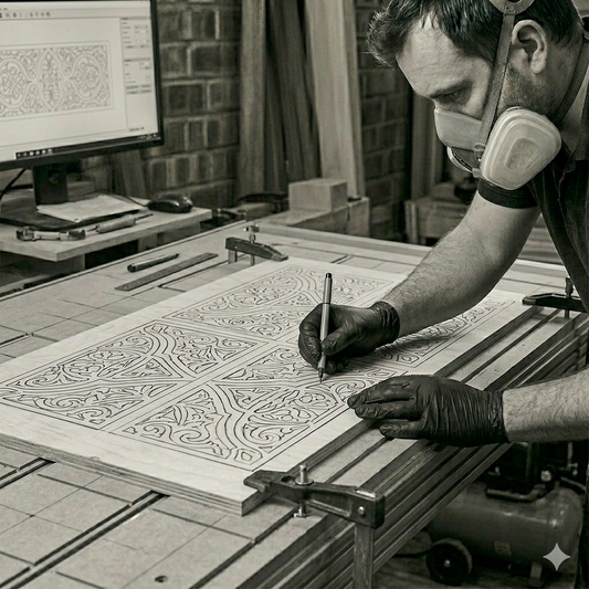WE CAN CUSTOM DESIGN AND CARVE ALMOST ANYTHING ON OUR 5 FOOT BY 10 FOOT CNC MACHINE