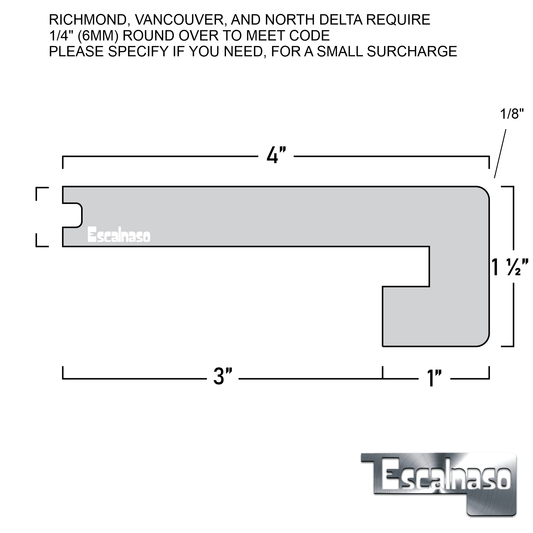 (10001) ENGINEERED FLUSH NOSING