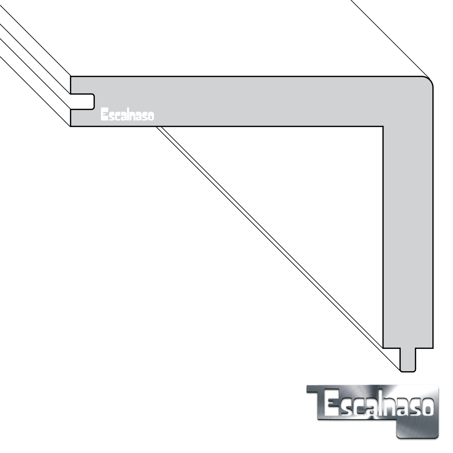 (10018) ENGINEERED WATERFALL NOSING 90 DEGREES