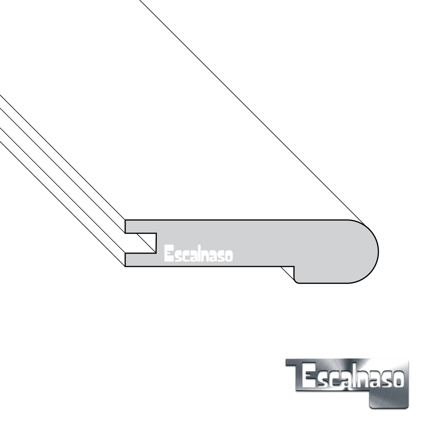 (11016) 14 MM SUBURBS STAIR NOSINGS FLUSH