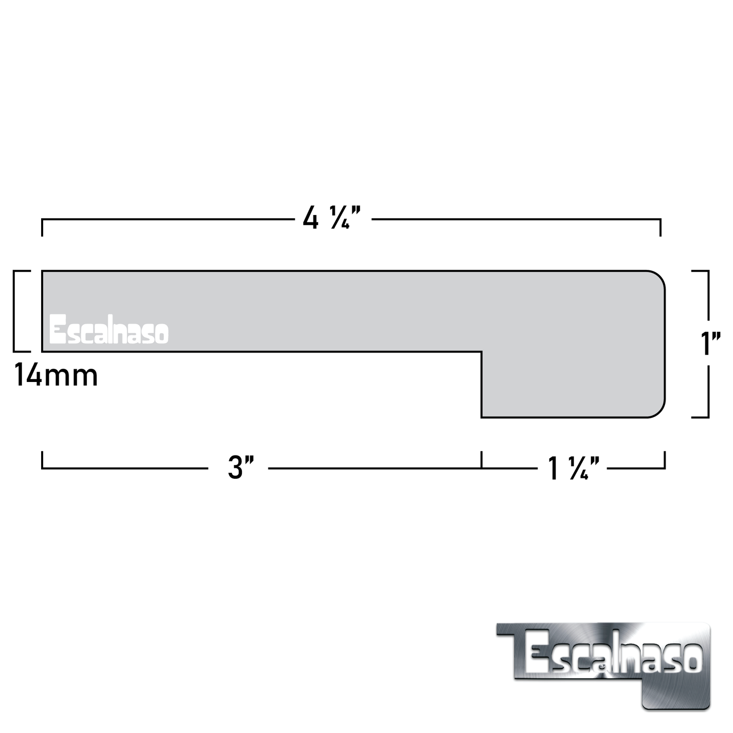 (11334) 14 MM MIDTOWN STAIR NOSINGS FLUSH