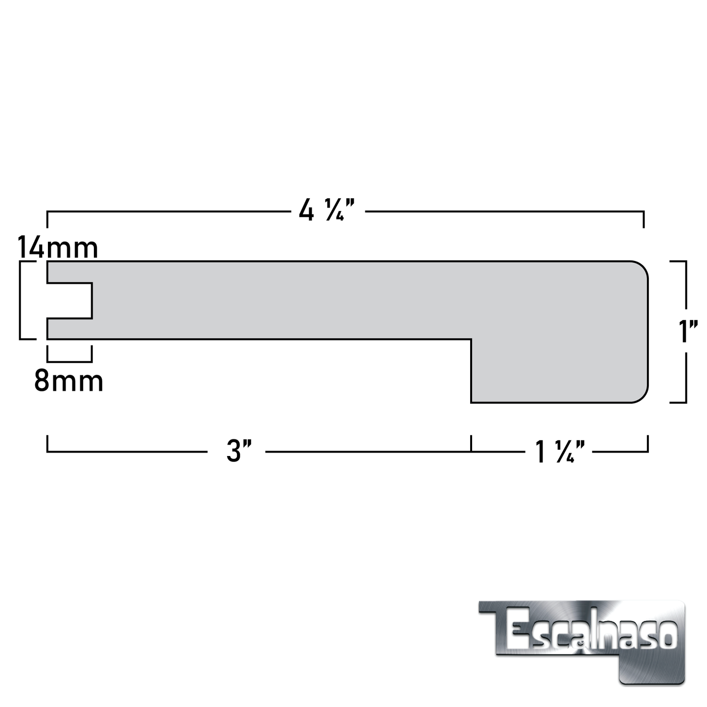 (11334) 14 MM MIDTOWN STAIR NOSINGS FLUSH