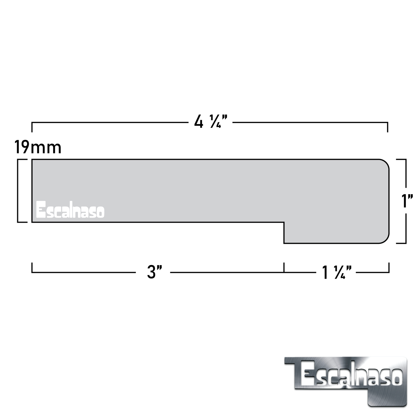 (11339) 19 MM MIDTOWN STAIR NOSINGS FLUSH