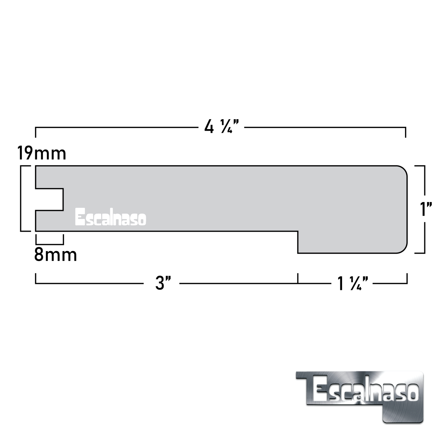 (11339) 19 MM MIDTOWN STAIR NOSINGS FLUSH