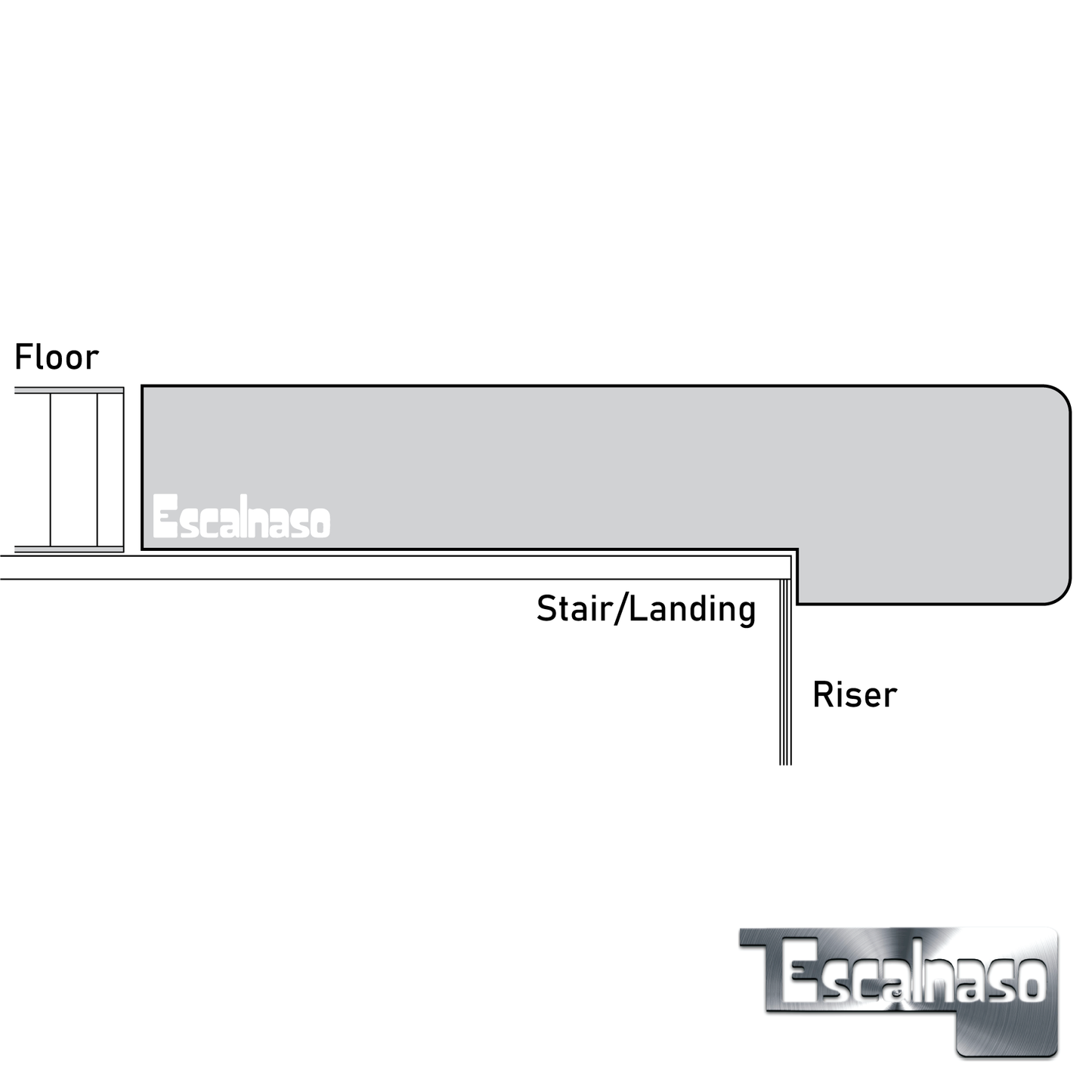 (11339) 19 MM MIDTOWN STAIR NOSINGS FLUSH