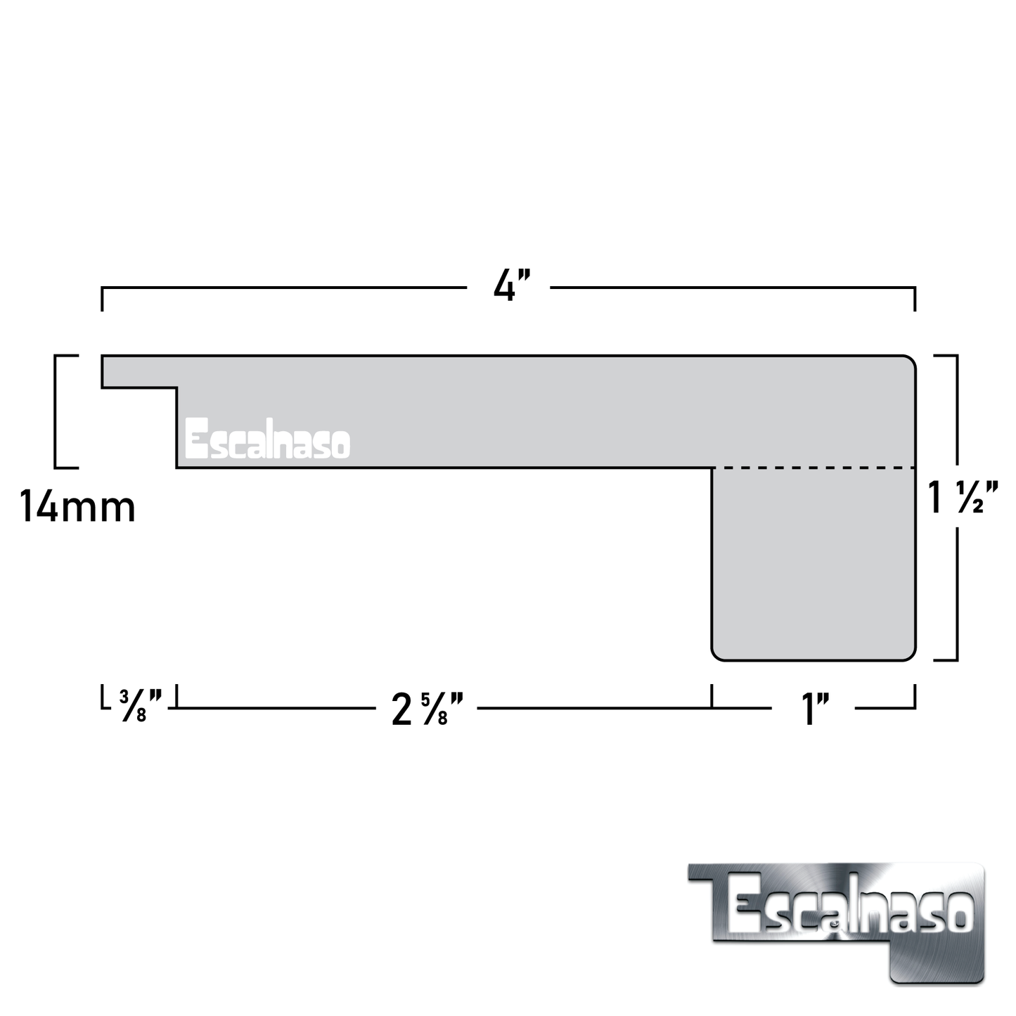 (11414) 14 MM UPTOWN  STAIR NOSINGS FLUSH