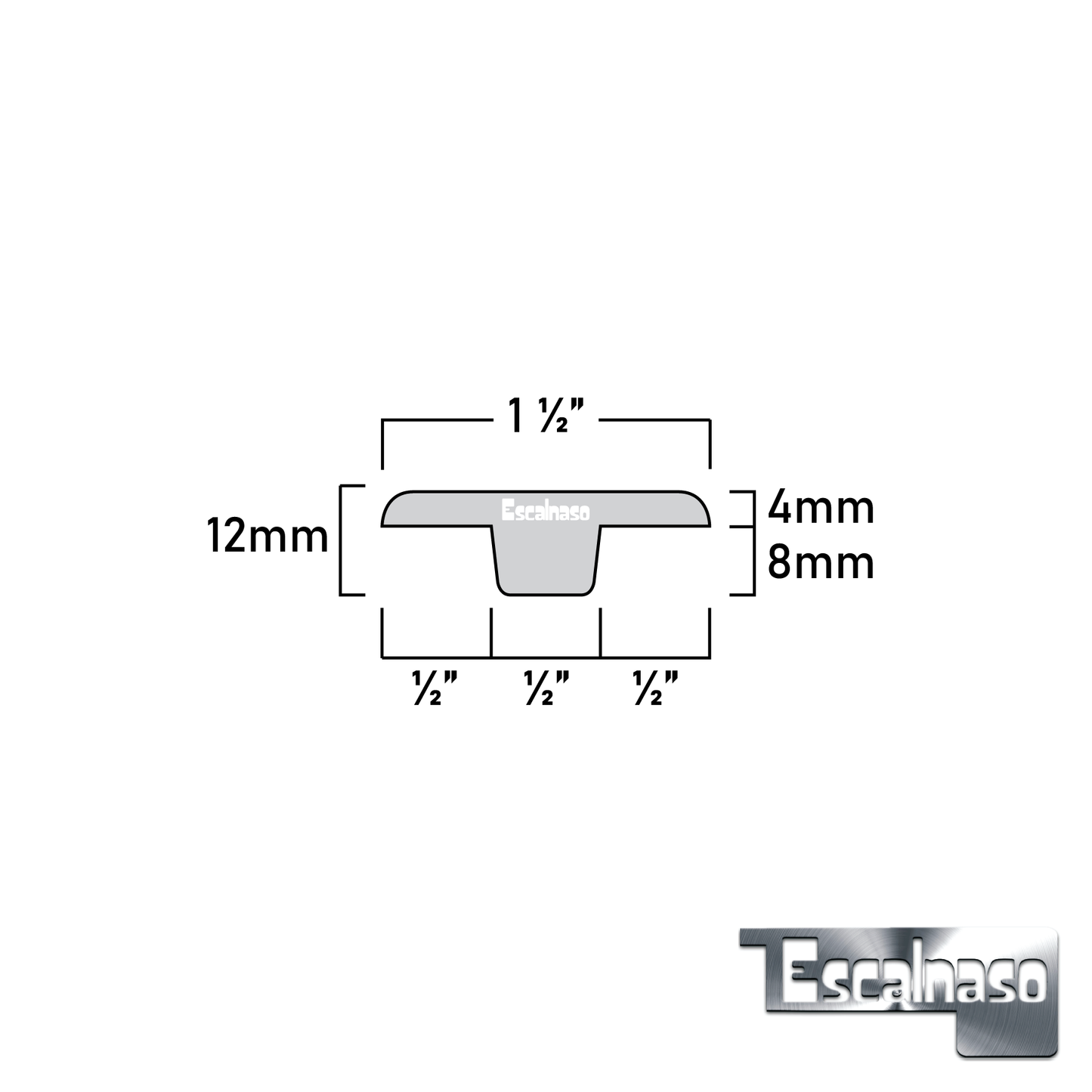 (12506) FLAT TOP T MOULDING