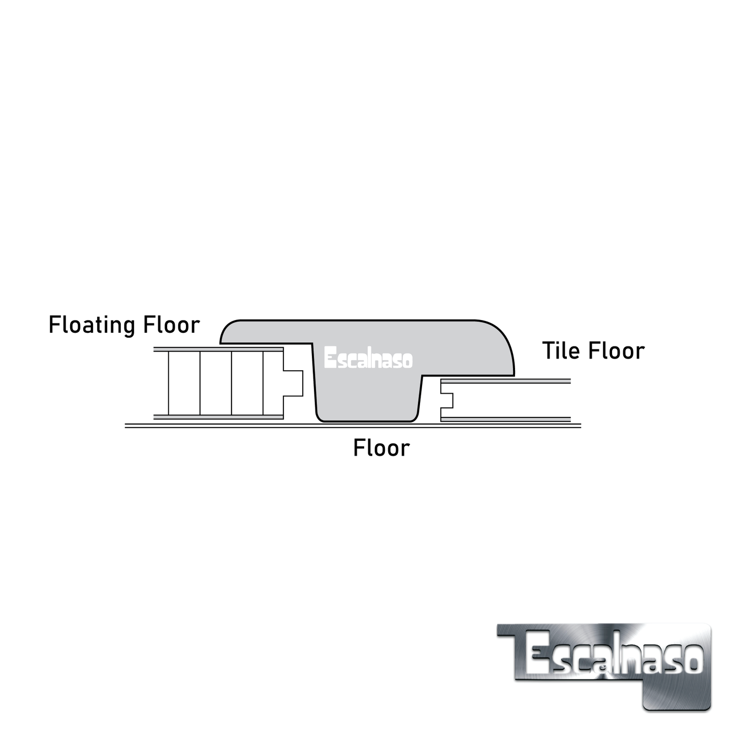 (12516) THIN OFFSET  T MOULDING