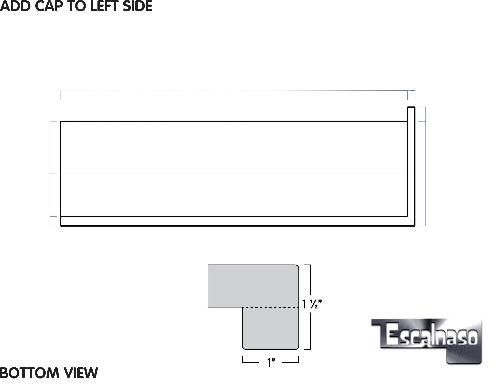 (13638) UPTOWN TREAD ADD CAP TO LEFT SIDE