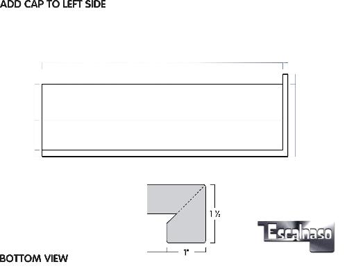 (13702) ESTATE TREAD ADD CAP TO LEFT SIDE