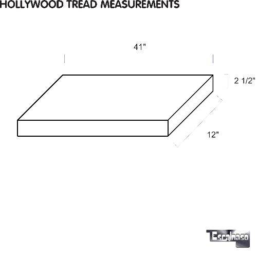 (14630) SOLID WOOD HOLLYWOOD TREAD END GRAIN